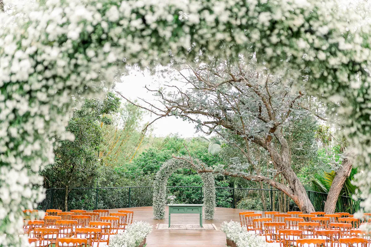 Área de cerimônia de casamento